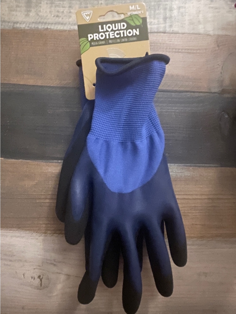 Women's Blue Water-Resistant Yard/Work Gloves NEW